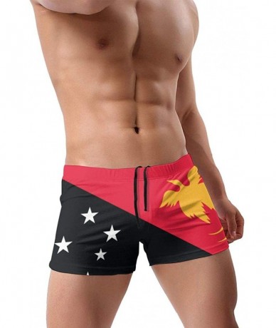 Briefs Men's Swimwear Briefs Swim Trunk Portuguese Flag Bikini Boxer Swimsuit - Papua New Guinea Flag 7 - CY19CD55THX $45.83