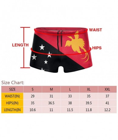 Briefs Men's Swimwear Briefs Swim Trunk Portuguese Flag Bikini Boxer Swimsuit - Papua New Guinea Flag 7 - CY19CD55THX $45.83