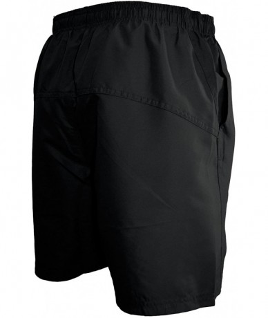 Board Shorts Men's Guard 18" Swim Board Shorts Swim Trunks Mesh Liner - Black - CW187CXHX0D $50.15