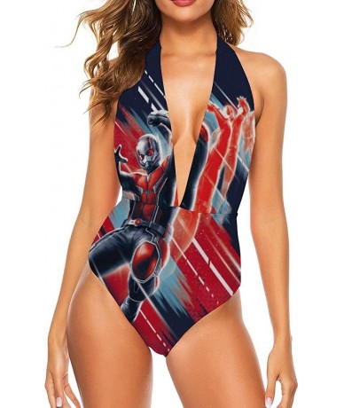 One-Pieces Avengers End Game One Piece Plunge Bikini Sexy Hollow Out Swimsuits Bathing Suit for Women Girl - Comic6 - CT19063...