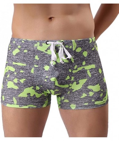 Board Shorts Men Camouflage Swimwear Quick Dry Swim Trunks Bathing Suit Elastic Waist Drawstring Swimming Pants Briefs Beach ...