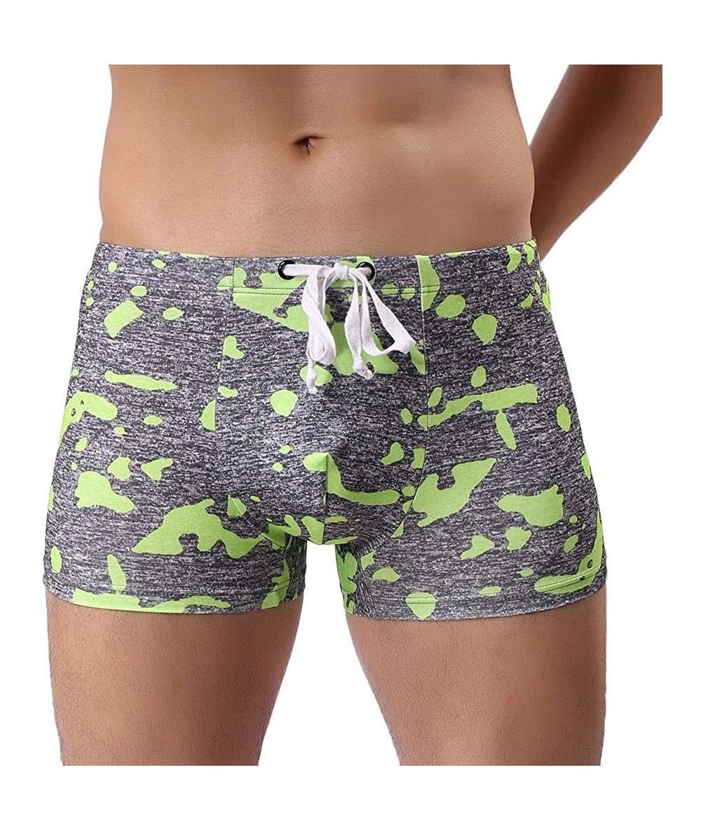 Board Shorts Men Camouflage Swimwear Quick Dry Swim Trunks Bathing Suit Elastic Waist Drawstring Swimming Pants Briefs Beach ...