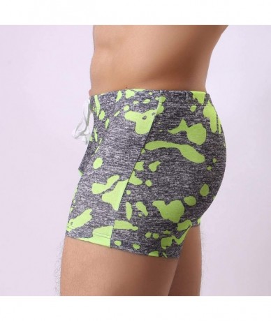 Board Shorts Men Camouflage Swimwear Quick Dry Swim Trunks Bathing Suit Elastic Waist Drawstring Swimming Pants Briefs Beach ...