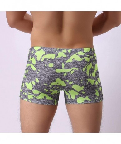 Board Shorts Men Camouflage Swimwear Quick Dry Swim Trunks Bathing Suit Elastic Waist Drawstring Swimming Pants Briefs Beach ...