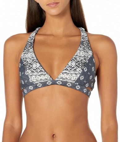 Tops Women's Mirage Moondust Bikini Reversible Top - Dark Grey/Dgy - C317Y7EAYD5 $82.89