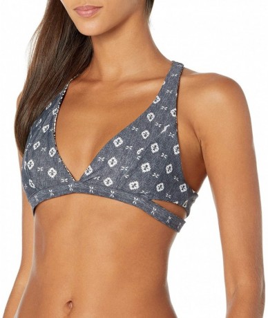 Tops Women's Mirage Moondust Bikini Reversible Top - Dark Grey/Dgy - C317Y7EAYD5 $82.89