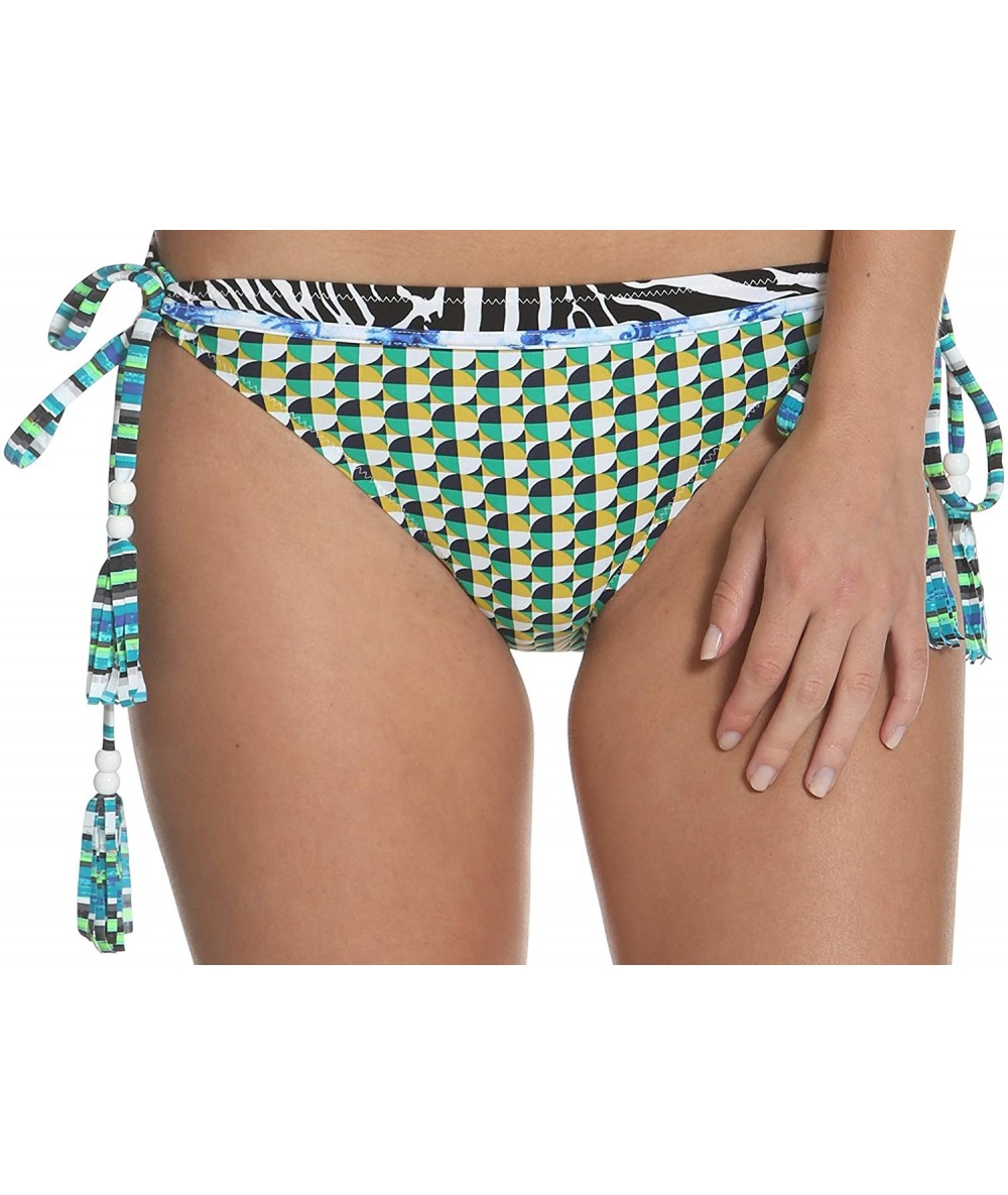 Tankinis Kokua Side Tie Bikini Bottom - Geometry - CB18SN7O8DX $66.16