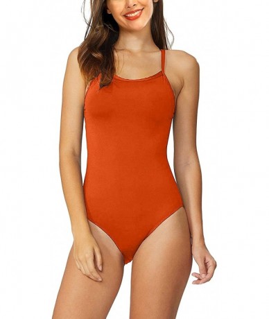 One-Pieces Women's One Piece Swimsuits for Women Athletic Training Adjustable Strap Swimsuits Swimwear Monokini Bathing Suits...