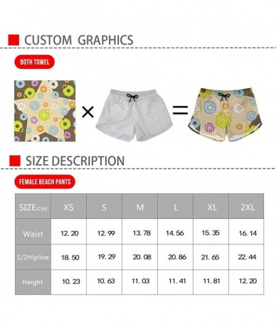 Board Shorts Women's Quick Dry Board Shors Cute Swim Trunks Beach Pants - Cactus - C918OSYUAYH $44.62