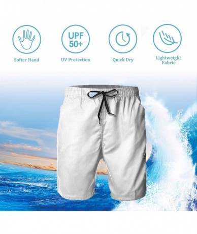 Board Shorts Mens Cauasl Beach Shorts Quick Dry Drawstring Lightweight with Pockets(Rubber Duck Painting) White - CG18RT4UAC6...