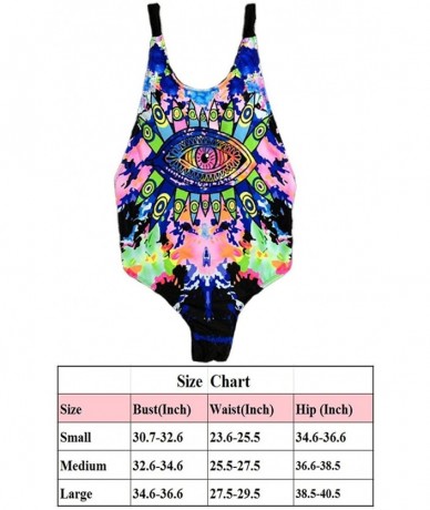 One-Pieces Womens Rave Wear Neon One Piece Bodysuit Sexy Swimsuit EDC Festival Rave Clothing - Multicolored - C218QG06XEK $38.43