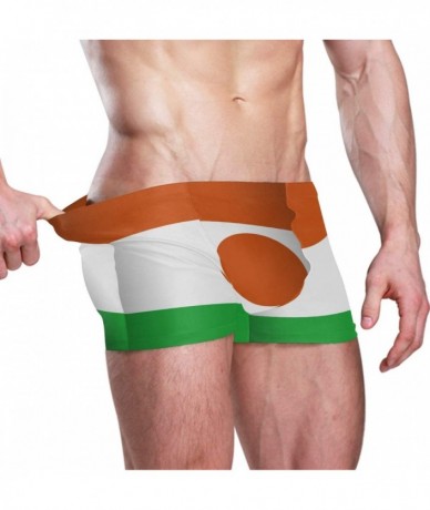 Briefs New Zealand Flag Men's Swim Trunks Square Leg Swimsuit Swimwear Boxer Brief - Niger Flag - C018TE2IRY7 $53.80