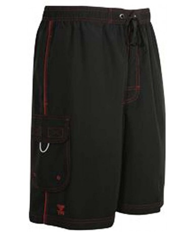 Racing Men's Challenger Trunk - Black/Red - CW112J2IPFB $48.87