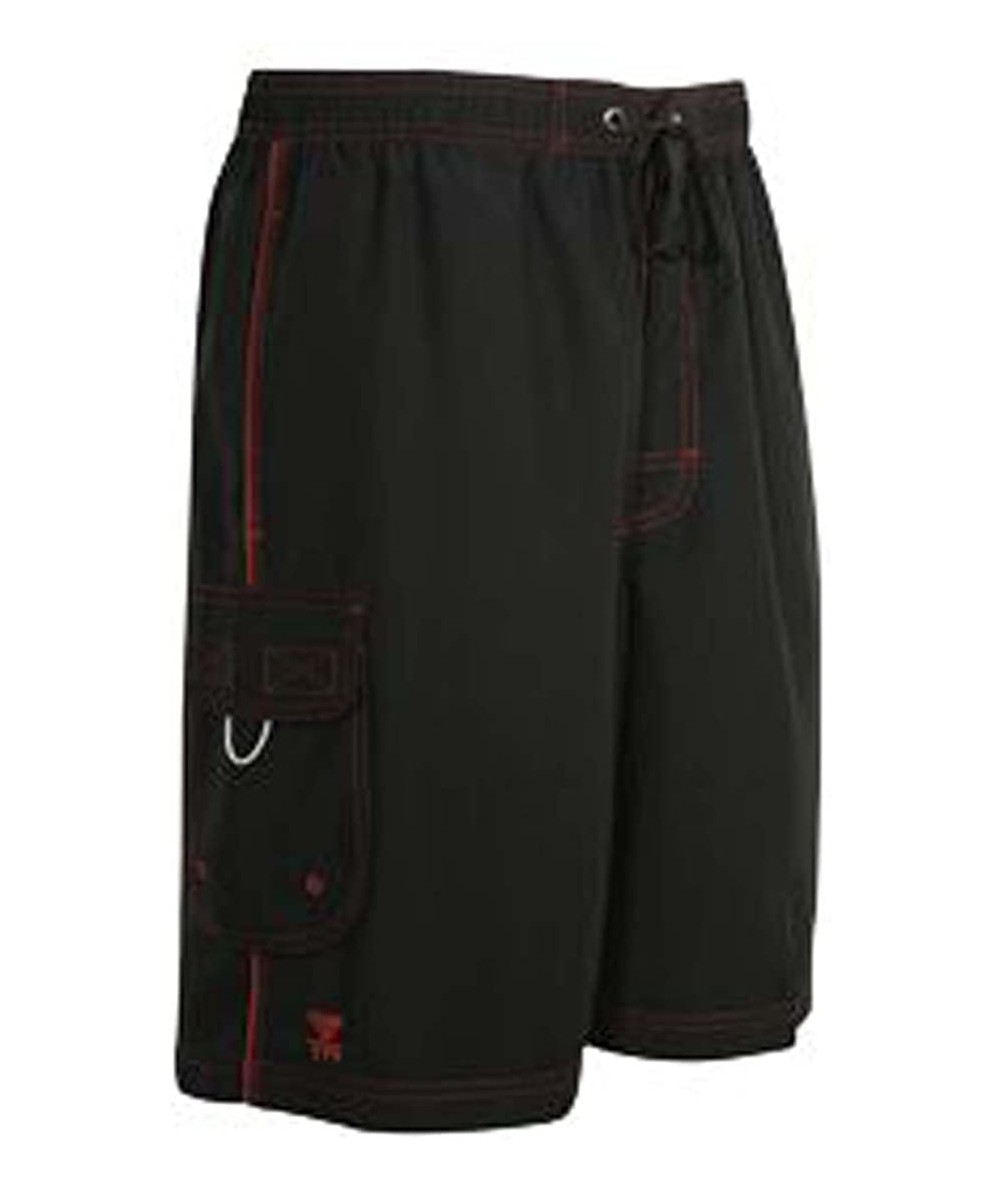 Racing Men's Challenger Trunk - Black/Red - CW112J2IPFB $48.87