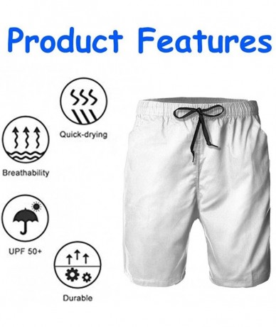 Board Shorts Men Swim Trunks Quick Dry Beach Shorts Board Shorts Beach Shorts Pants for Men - Watercolor Lip Stains - C019C6I...