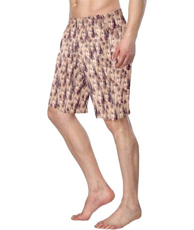 Trunks Custom Swim Trunks- Cute Beach Shorts with Picture for Men Dad - CQ1977GRU8Z $61.20