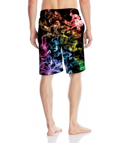 Board Shorts Men's Swim Trunks Beach Board Shorts Quick-Dry Beachwear Bathing Suit Mesh Liner Swim Shorts - Style 15 - CT18R4...