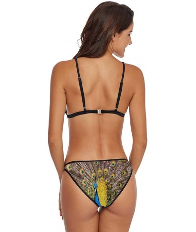 Sets Autumn in Banff National Park-Women's Two Pieces Boho Flounce Chic Swimsuit Alberta - Multi 04 - C4199HHH8IL $72.29