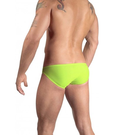 Briefs Men's Swim Bikini - Neon Yellow - C61239CA6HN $78.67