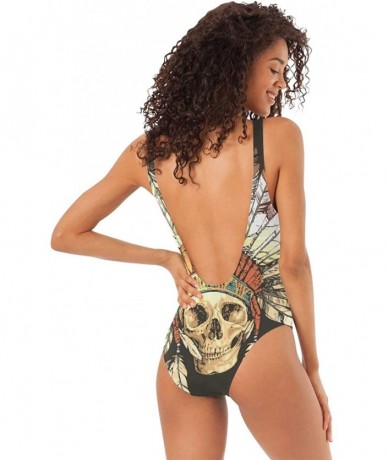 One-Pieces Womens Scorpio Zodiac Signs One Piece Monokini Swimsuit Sexy Backless Retro Bathing Suit - Native American Indian ...