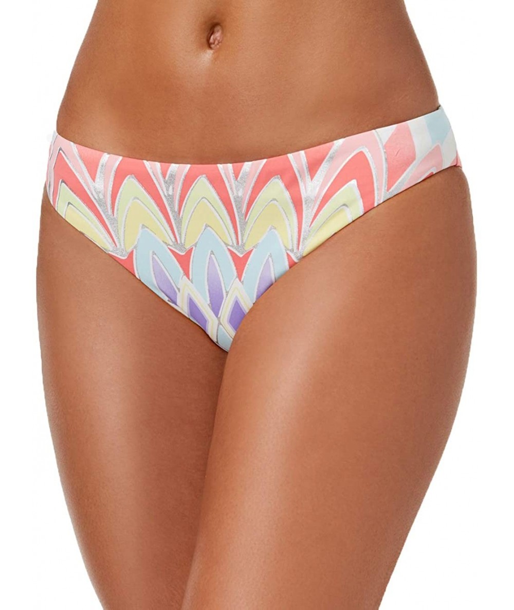 Bottoms Womens Metallic Hipster Bikini Swim Bottom - Multi - CR18SY2Y49D $30.61