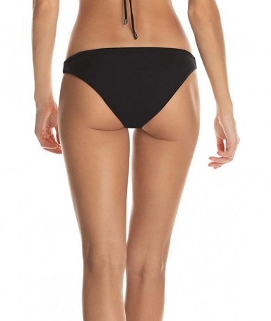 Bottoms Women's Thin Side Signature Cut - Black - C3193C5994Y $90.74