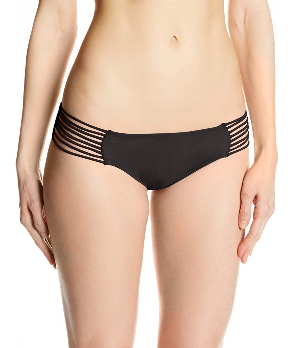 Tankinis Women's Verano De Rumba Multi Strings Full Bottom - Black - CE11GUQ80LL $87.49