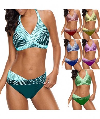 Bottoms Bikini Swimsuit Slim Slimming spot Plus Fat Increase Size - Emerald - CU190WXG3MZ $49.67