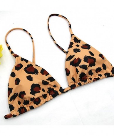 Sets Sexy Bikini Cheetah Leopard Print Swimwear Women Push Up Bikini Micro Thong Swimsuit Bathing Suit Brazilian Biquini - Pr...