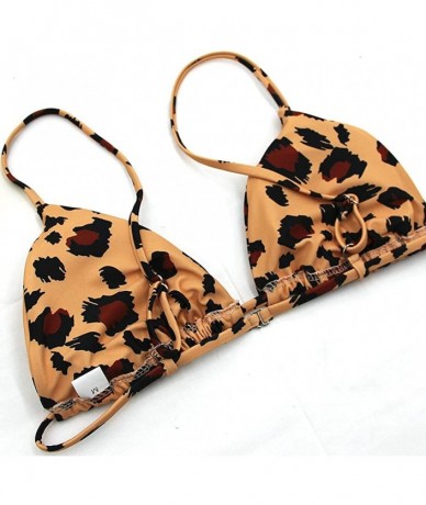 Sets Sexy Bikini Cheetah Leopard Print Swimwear Women Push Up Bikini Micro Thong Swimsuit Bathing Suit Brazilian Biquini - Pr...