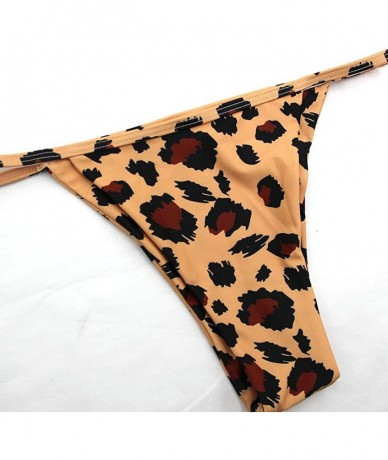 Sets Sexy Bikini Cheetah Leopard Print Swimwear Women Push Up Bikini Micro Thong Swimsuit Bathing Suit Brazilian Biquini - Pr...