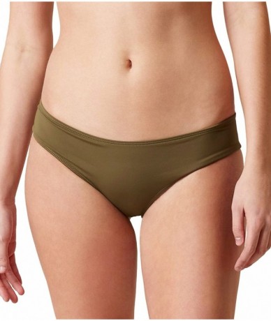 Bottoms Oceanic Women's O'neill Salt Water Solids Hipster Bikini Bottom - Olive - CU1805ROR6C $26.75