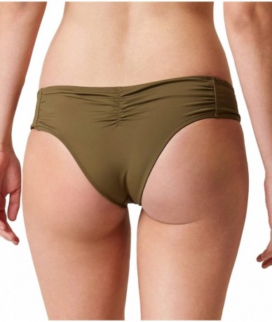 Bottoms Oceanic Women's O'neill Salt Water Solids Hipster Bikini Bottom - Olive - CU1805ROR6C $26.75