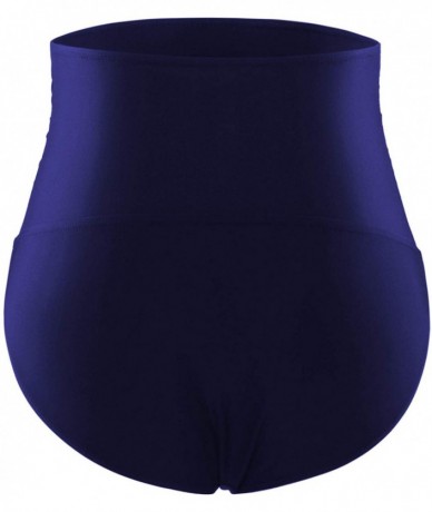 Tankinis Maternity Swimsuits Bottoms High Waisted Bikini Bottom Swimwear Briefs - Navy - C81970IT78T $35.27