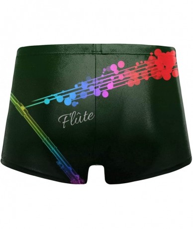 Briefs Men's Swimwear Swim Trunks Sound Artwork Boxer Brief Quick Dry Swimsuits Board Shorts - Flute Music Art - CJ19976T3UA ...