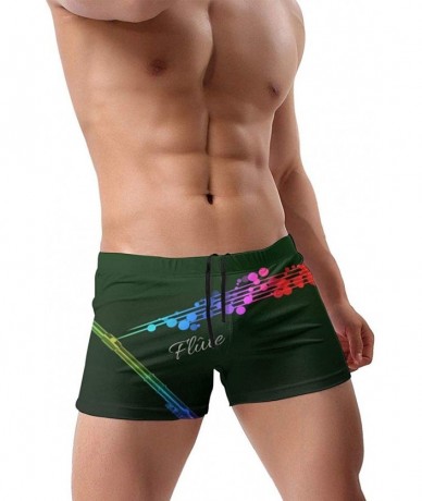 Briefs Men's Swimwear Swim Trunks Sound Artwork Boxer Brief Quick Dry Swimsuits Board Shorts - Flute Music Art - CJ19976T3UA ...