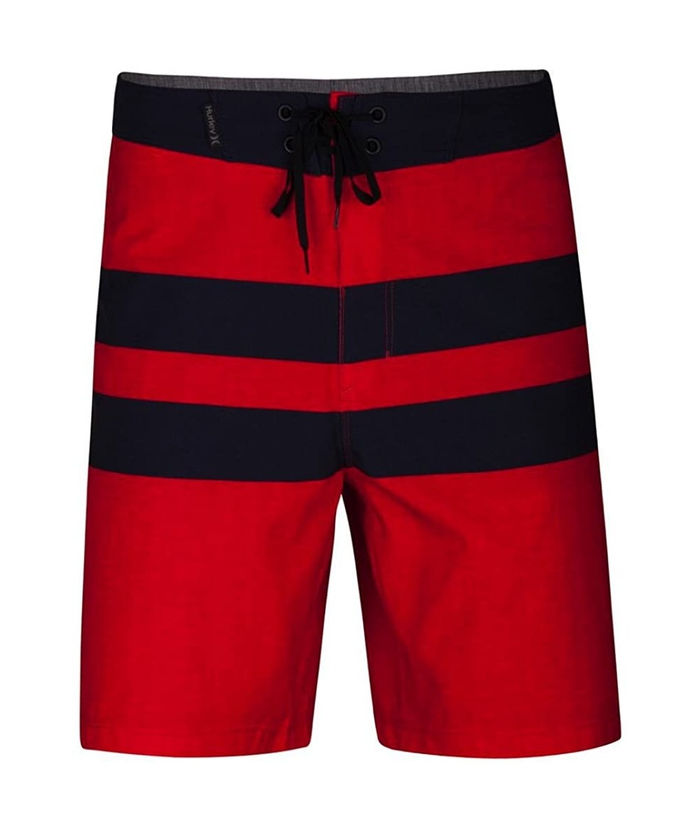 Board Shorts Men's Phantom Blackball Beater 18" Board Shorts - Speed Red/Obsidian - CK180WS8TDC $83.64