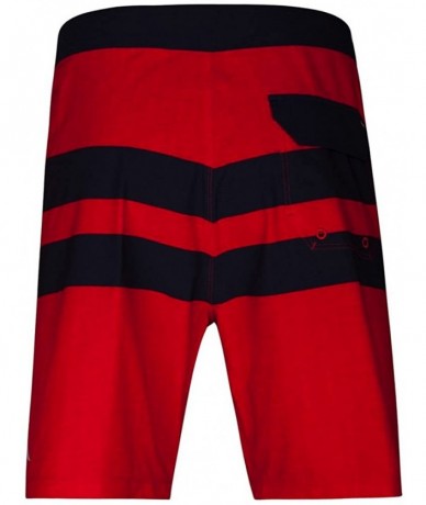 Board Shorts Men's Phantom Blackball Beater 18" Board Shorts - Speed Red/Obsidian - CK180WS8TDC $83.64