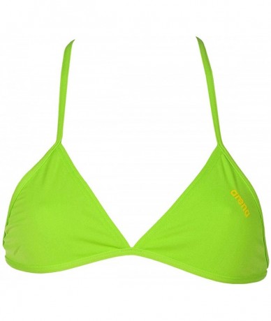 Tops Women's Rule Breaker Feel Triangle MaxLife Bikini Top - Leaf - CO18CKM32RN $23.09