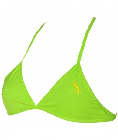 Tops Women's Rule Breaker Feel Triangle MaxLife Bikini Top - Leaf - CO18CKM32RN $23.09