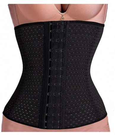 Tankinis Hollowing Outs Corsets Women Corsets Shaping The Abdomen and Tied Waists Corsets - Black - C41953O0XED $17.63