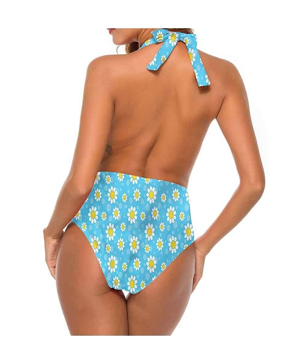 Cover-Ups Custom Cute Swimwear Yellow and Blue- Retro Tile Pattern Very Unique and So Cute - Multi 08 - CJ19D6ELX54 $82.31