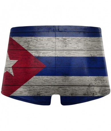 Briefs Men's Swimwear Briefs Swim Trunk American Flag Bikini Boxer Swimsuit - Flag of Cuba 7 - C819CD4ZAWR $49.07