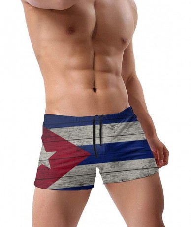 Briefs Men's Swimwear Briefs Swim Trunk American Flag Bikini Boxer Swimsuit - Flag of Cuba 7 - C819CD4ZAWR $49.07