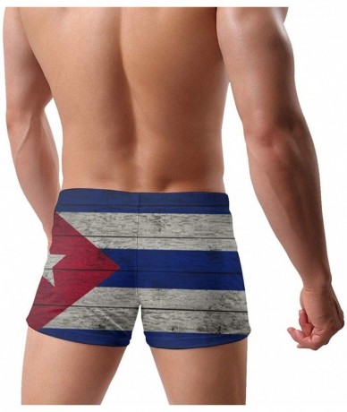 Briefs Men's Swimwear Briefs Swim Trunk American Flag Bikini Boxer Swimsuit - Flag of Cuba 7 - C819CD4ZAWR $49.07