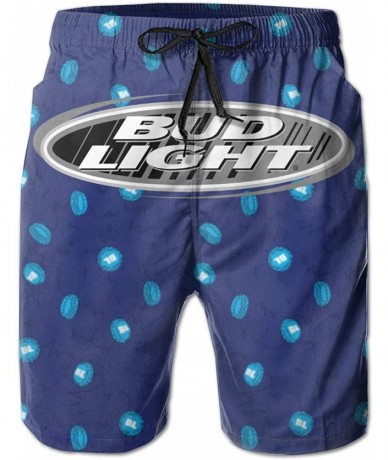 Board Shorts Bud Light Beach Board Short Mens Swim Trunks Quick Dry Board Shorts Elastic Waist Swimwear Bathing Suit - Budlig...