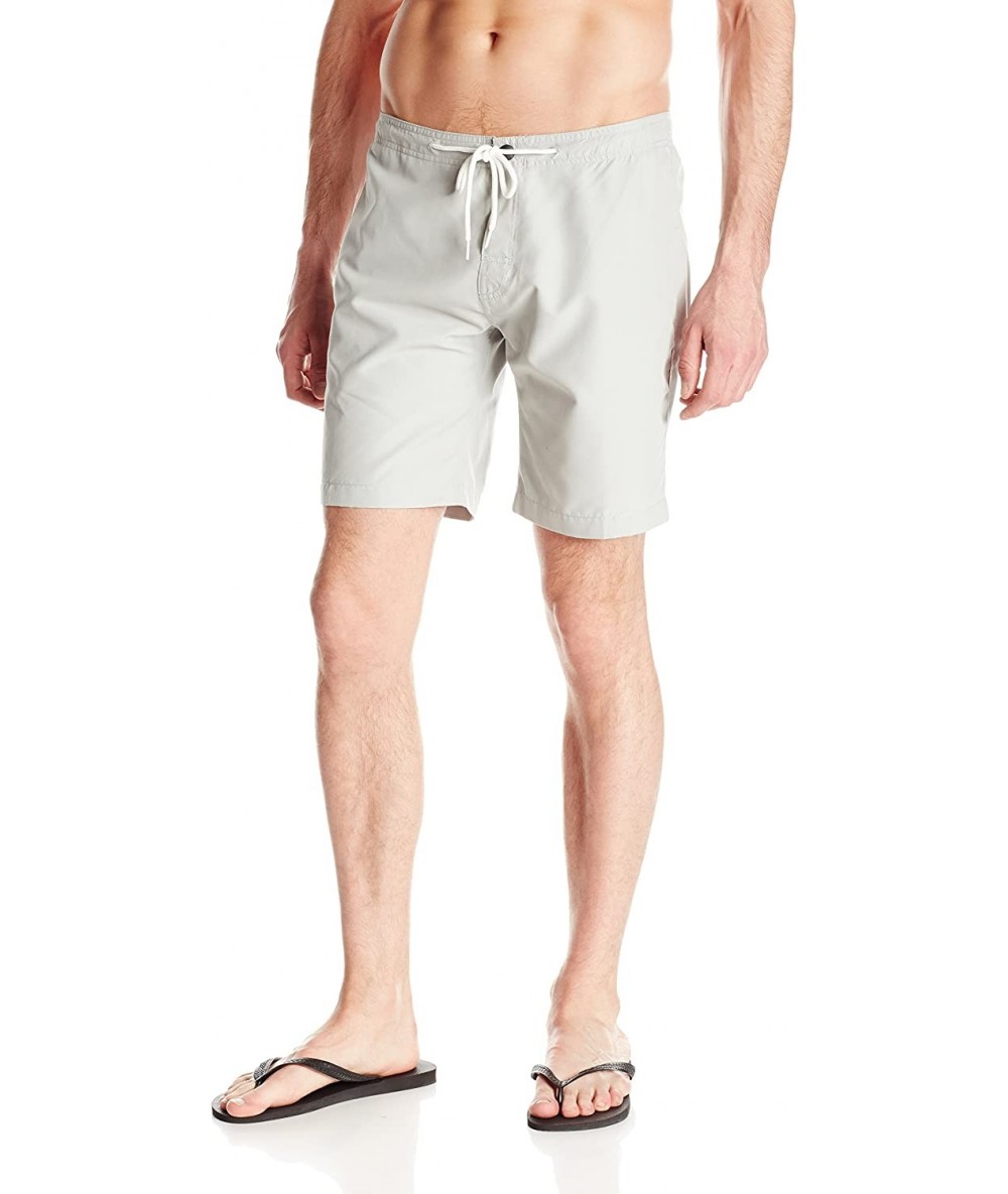 Board Shorts Men's Premium Stretch 10 Inch Hybrid Swim Trunk - Belgian Block - CF1294J81HX $60.41