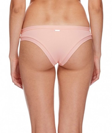 Tankinis Junior's Guava Audrey Low Rise Bikini Bottom - Ibiza Ribbed Seashell - CU18HW8L8T9 $35.91