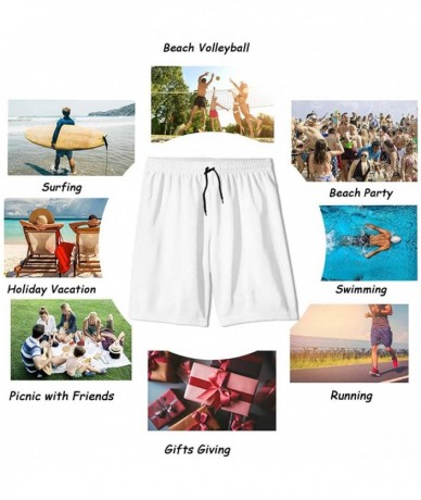 Board Shorts One Piece Monkey D Luffy Men's Quick Dry Beach Board Shorts Home Swim Trunk - One Piece Monkey D Luffy - CI196OW...