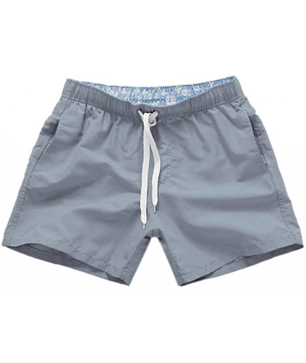 Trunks Swim Trunks Short for Boy- Men Beach Swim Shorts Casual Sport Shorts Elastic Waist Drawstring Shorts with 3 Pocket - G...